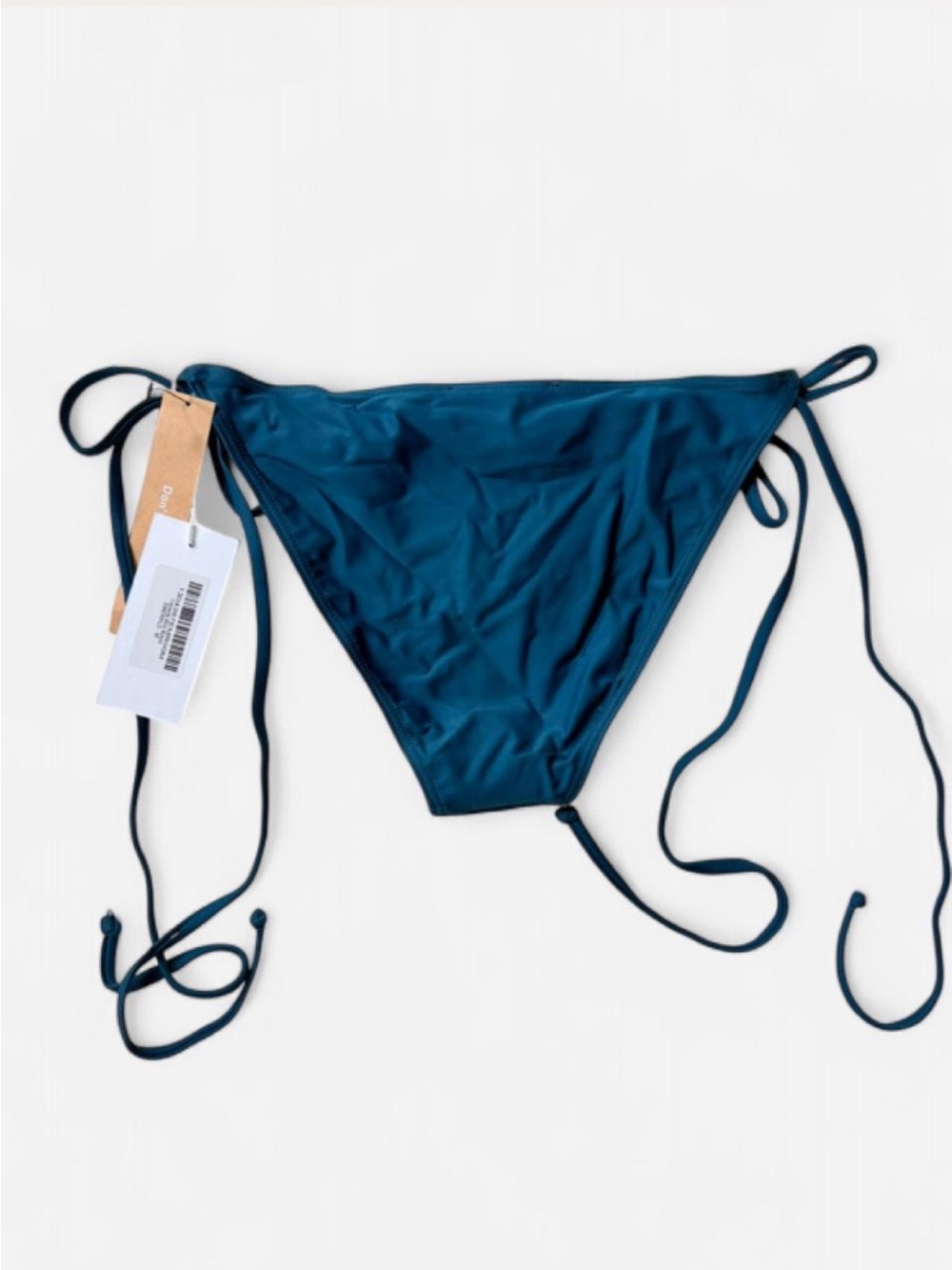 BNWT Reformation Clemente Deep Teal Tie-Side Bikini Bottom - Picture 5 of 6